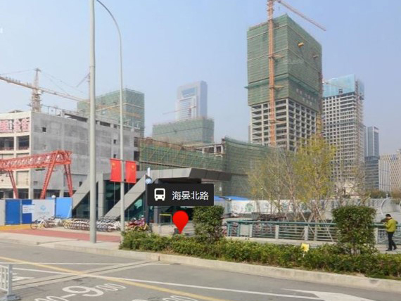 寧波地鐵海晏北路站變... 